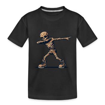Dabbing Zombie Funny Dabbing Design - Kids' Premium Organic T-Shirt - black - Front