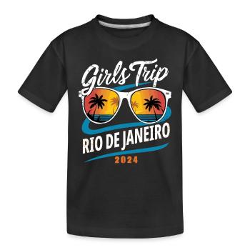 Girls Trip Rio de Janeiro 2024 - Kids' Premium Organic T-Shirt - black - Front