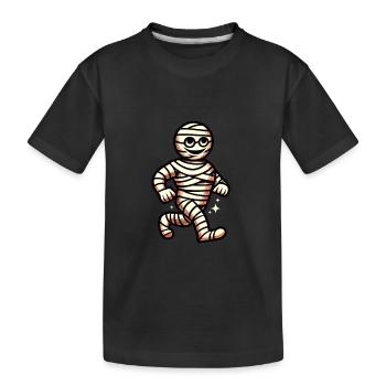 Momie Rétro Style Vintage Halloween Costume Décoration - T-shirt bio Premium Enfant - noir - Devant