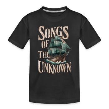 Sailors Sea Shanty Singing Ship Adventures - Kids' Premium Organic T-Shirt - black - Front