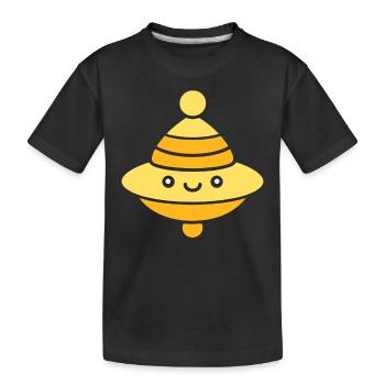 KREISEL - Kinder Premium Bio T-Shirt - Schwarz - Vorne