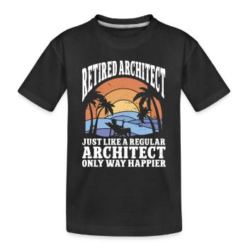 Architecte Architecture - T-shirt bio Premium Enfant - noir - Devant