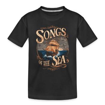 Sailors Sea Shanty Singing Ship Adventures - Kinder Premium Bio T-Shirt - Schwarz - Vorne