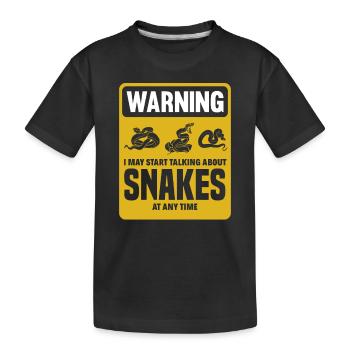 Haut-parleur serpent - T-shirt bio Premium Enfant - noir - Devant