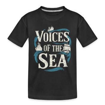 Sailors Sea Shanty Singing Ship Adventures - Kids' Premium Organic T-Shirt - black - Front
