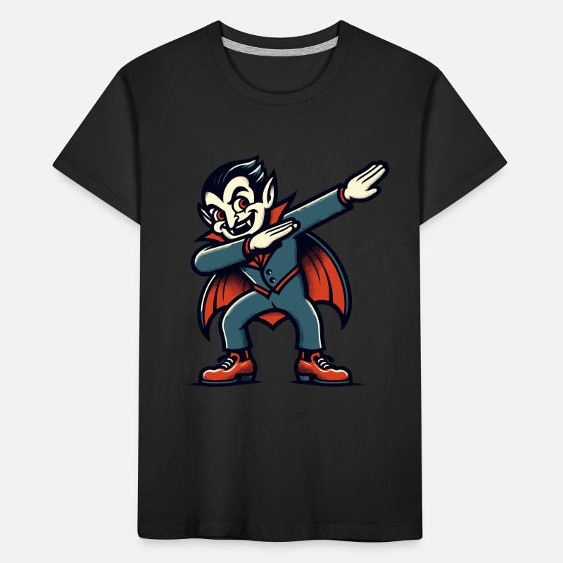 Dabbing Vampire Funny Dabbing Design Halloween Kids' Premium Organic T-Shirt
