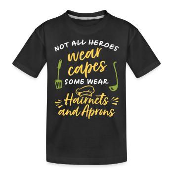 Nicht alle Helden tragen Umhänge Einige tragen Haa - Kinder Premium Bio T-Shirt - Schwarz - Vorne