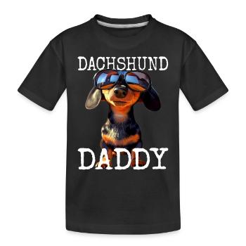 Teckel Papa Teckel Papa Viennois Papa Fête des Pères - T-shirt bio Premium Enfant - noir - Devant