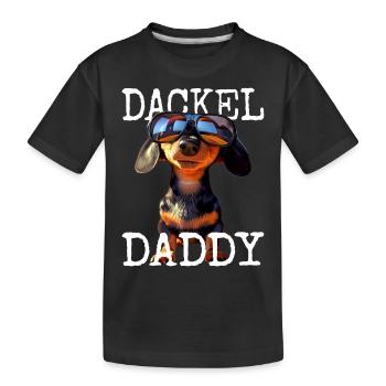 Teckel Papa Teckel Papa Viennois Papa Fête des Pères - T-shirt bio Premium Enfant - noir - Devant