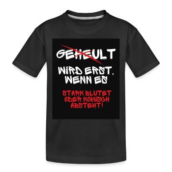 Il n’y a pas de pleurs - T-shirt bio Premium Enfant - noir - Devant