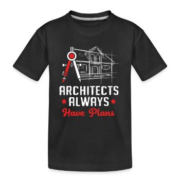 architecte - T-shirt bio Premium Enfant - noir - Devant
