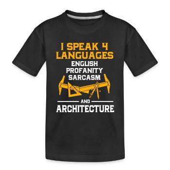 Architecte Architecture - T-shirt bio Premium Enfant - noir - Devant