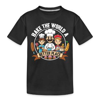 Mieux faire vivre le monde - T-shirt bio Premium Enfant - noir - Devant