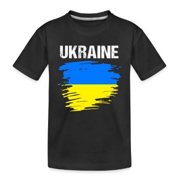 Ukraine - T-shirt bio Premium Enfant - noir - Devant
