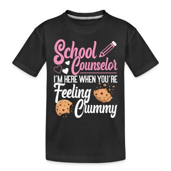 Conseiller scolaire Pun Cookie School - T-shirt bio Premium Enfant - noir - Devant