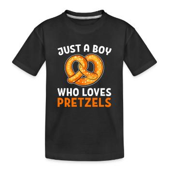 bretzel - T-shirt bio Premium Enfant - noir - Devant