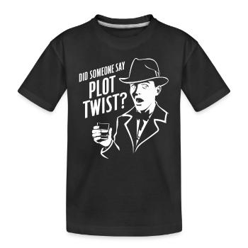 Meurtre Mystère Dîner Tenue Intrigue Rebondissement - T-shirt bio Premium Enfant - noir - Devant
