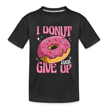 Je n’abandonne jamais l’amateur de beignet glacé - T-shirt bio Premium Enfant - noir - Devant