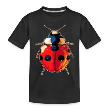 Ladybug Ladybug Insects Colorful Cute Ladybugs - Kids' Premium Organic T-Shirt - black - Front