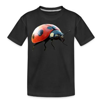 Ladybug Ladybug Insects Colorful Cute Ladybugs - Kids' Premium Organic T-Shirt - black - Front