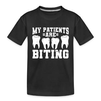 Dentist Dental - Kids' Premium Organic T-Shirt - black - Front