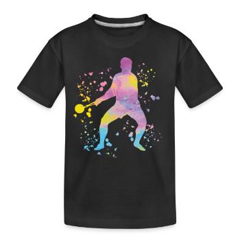 Lanceur de marteau Lancer de marteau Colorsplash - T-shirt bio Premium Enfant - noir - Devant