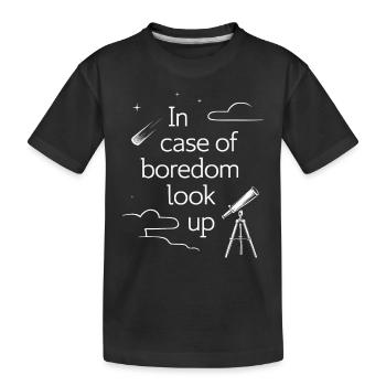 Stargazing And Meteor Shower Enthusiast - Kinder Premium Bio T-Shirt - Schwarz - Vorne