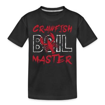 Meister des Flusskrebskochens - Kinder Premium Bio T-Shirt - Schwarz - Vorne