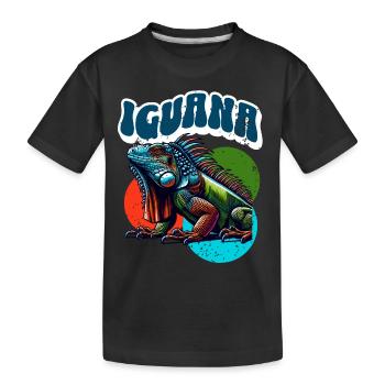 Iguane - T-shirt bio Premium Enfant - noir - Devant