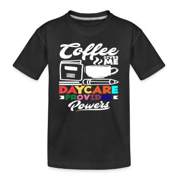Kaffee Gibt Mir Tagespflegekräfte - Kinder Premium Bio T-Shirt - Schwarz - Vorne