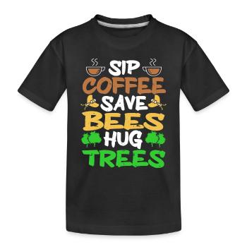Earth Day Climate Change Awareness - Kinder Premium Bio T-Shirt - Schwarz - Vorne