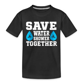 Earth Day Climate Change Awareness - Kinder Premium Bio T-Shirt - Schwarz - Vorne