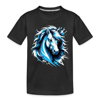 Dallas Horse. Texas - Kids' Premium Organic T-Shirt - black - Front