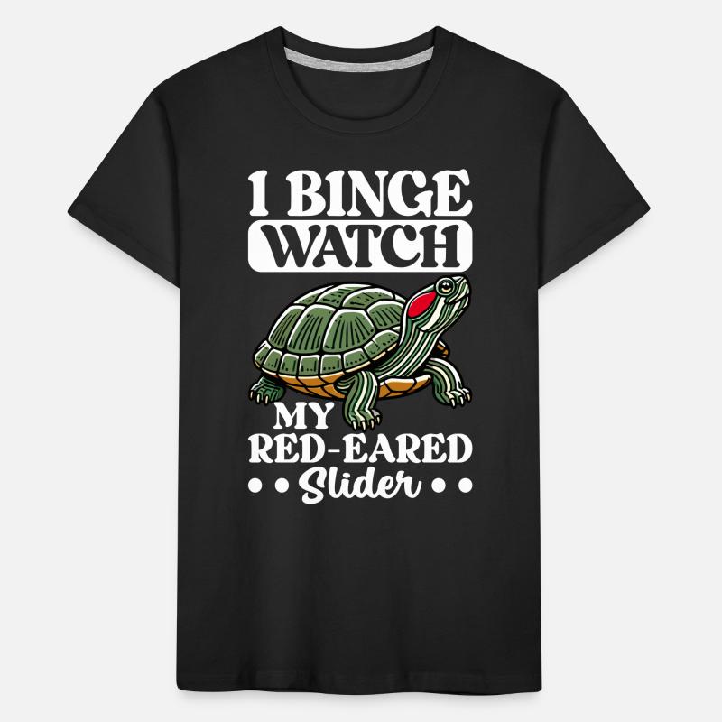 Turtle Red-eared Turtle Kids' Premium Organic T-Shirt