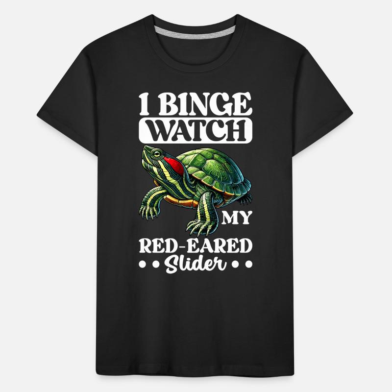 Turtle Red-eared Turtle Kids' Premium Organic T-Shirt