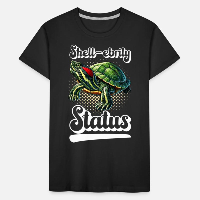 Turtle Red-eared Turtle Kids' Premium Organic T-Shirt