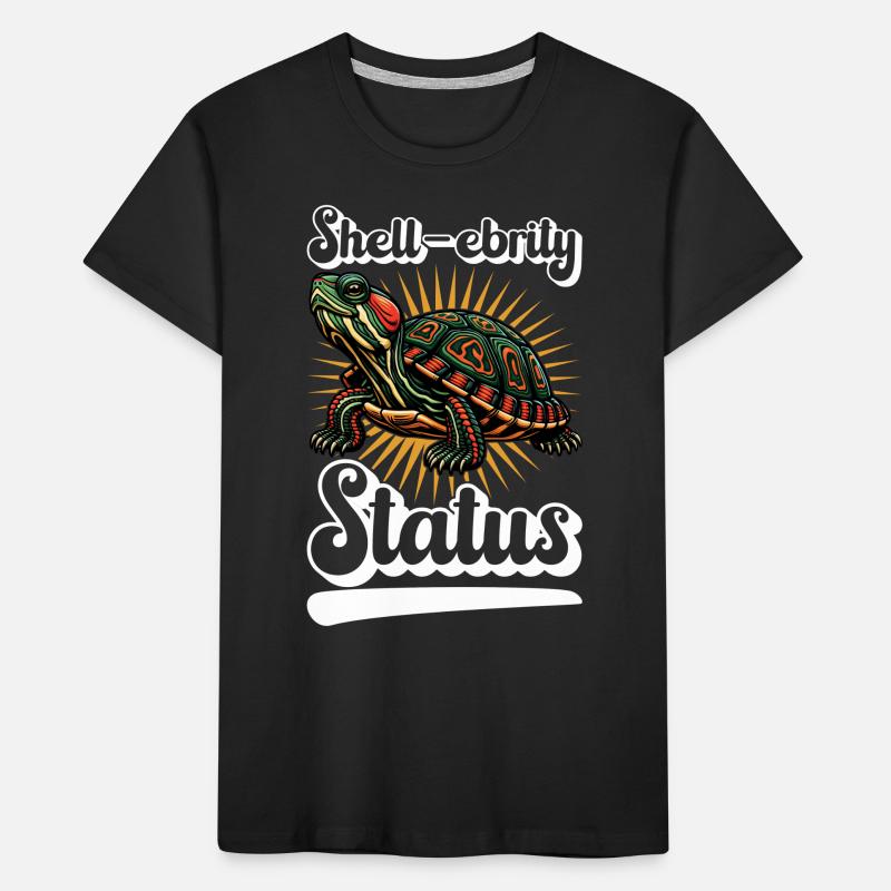 Turtle Red-eared Turtle Kids' Premium Organic T-Shirt