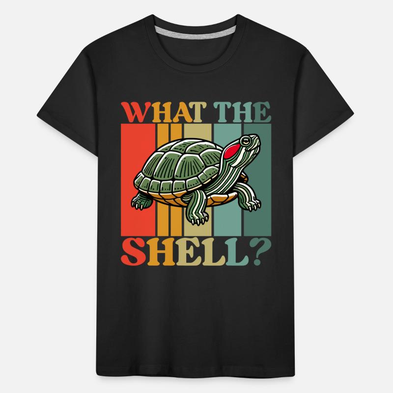Turtle Red-eared Turtle Kids' Premium Organic T-Shirt