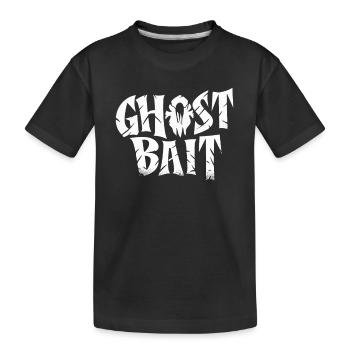Appât fantôme Texte effrayant | Motif d’appât fantôme - T-shirt bio Premium Enfant - noir - Devant