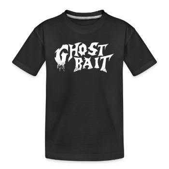 Appât fantôme Lettrage en détresse | Appât fantôme - T-shirt bio Premium Enfant - noir - Devant