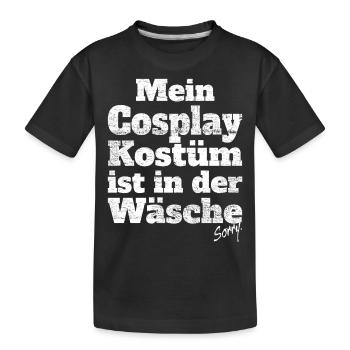Cosplay Kostüm In Wäsche Anime Manga Cosplayer - Kinder Premium Bio T-Shirt - Schwarz - Vorne