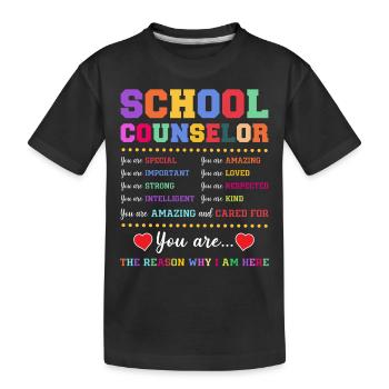 Conseiller scolaire Conseiller scolaire - T-shirt bio Premium Enfant - noir - Devant