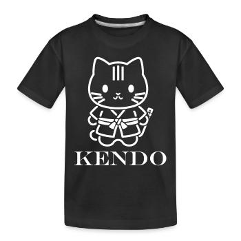 KENDO - T-shirt bio Premium Enfant - noir - Devant
