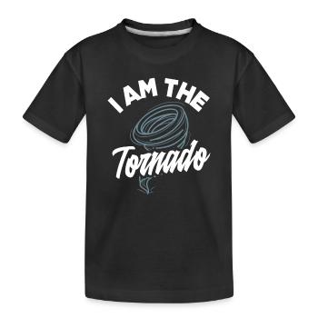 Je suis le chasseur de tempêtes de tornades - T-shirt bio Premium Enfant - noir - Devant