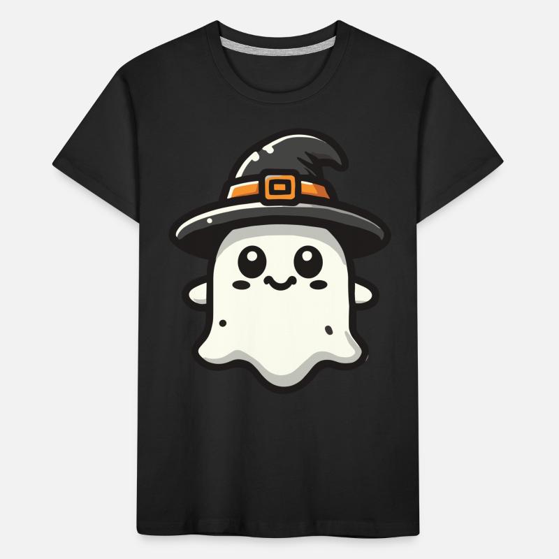 Funny Witch Ghost Spooky Party Kids' Premium Organic T-Shirt