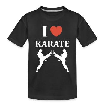 karate - T-shirt bio Premium Enfant - noir - Devant