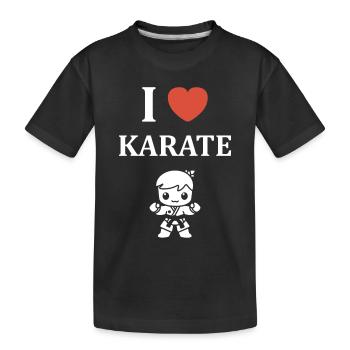 karate - T-shirt bio Premium Enfant - noir - Devant