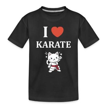 karate - T-shirt bio Premium Enfant - noir - Devant