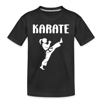 karate - T-shirt bio Premium Enfant - noir - Devant