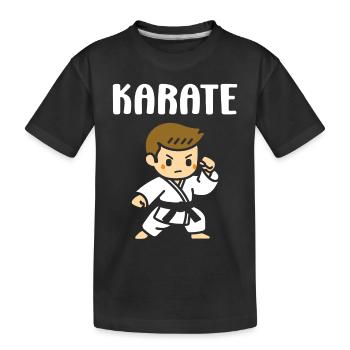 karate - T-shirt bio Premium Enfant - noir - Devant